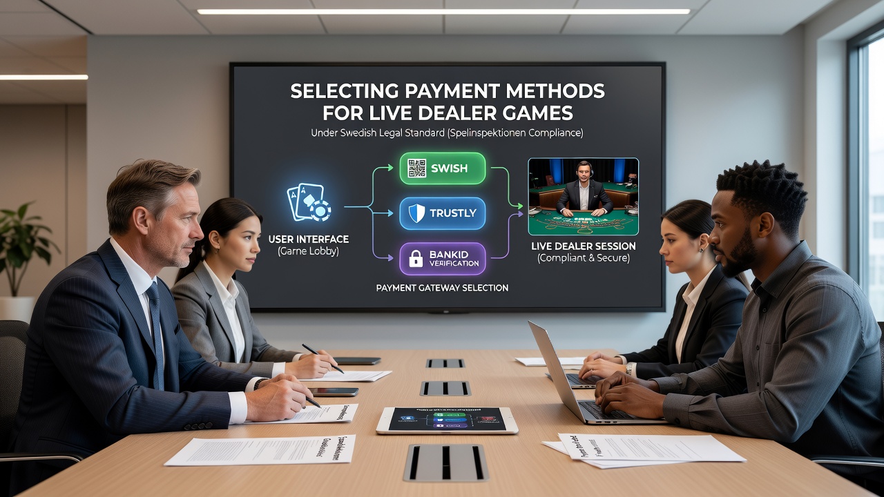 Secure transaction flow diagram for live dealer games compliant with Swedish regulations